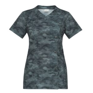 Casacca ALINA_Poly_camouflage blu