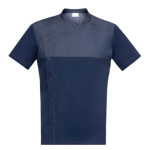 Casacca LAPO_Visco_Poly_Ela_jeans blu Casacca LAPO_Visco_Poly_Ela_jeans blu