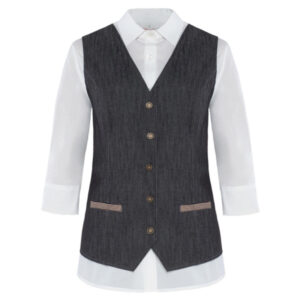 Gilet SANSA_Cot_Poly_Ela_nero