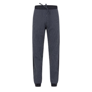 Pantalone IVAN_Cot_gessato nero